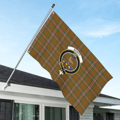 Scott Brown Modern Tartan Crest House Flag