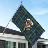 Smith Modern Tartan Crest House Flag