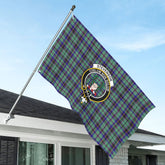 Stevenson Tartan Crest House Flag