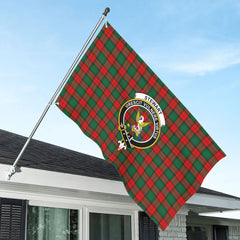 Stewart Atholl Modern Tartan Crest House Flag