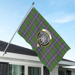 Strang (or Strange) Tartan Crest House Flag