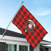 Wemyss Modern Tartan Crest House Flag