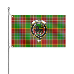 Baxter Modern Tartan Crest House Flag