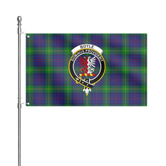 Boyle Tartan Crest House Flag