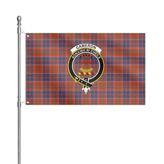 Cameron of Lochiel Ancient Tartan Crest House Flag