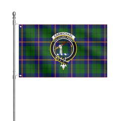Carmichael Modern Tartan Crest House Flag