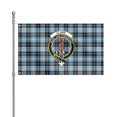 Clark Ancient Tartan Crest House Flag