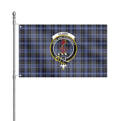 Clark Modern Tartan Crest House Flag