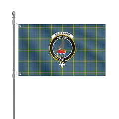 Clelland Tartan Crest House Flag