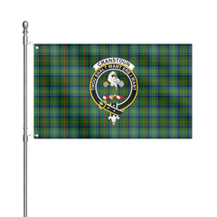 Cranstoun Tartan Crest House Flag