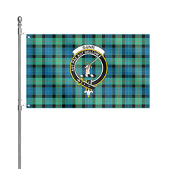 Gunn Ancient Tartan Crest House Flag