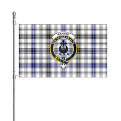 Hannay Modern Tartan Crest House Flag
