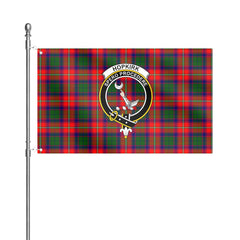 Hopkirk Tartan Crest House Flag