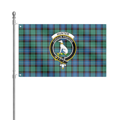 Hunter Ancient Tartan Crest House Flag