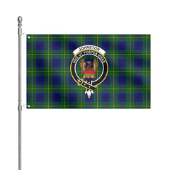 Johnston of Caskieben Tartan Crest House Flag