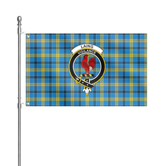 Laing Tartan Crest House Flag