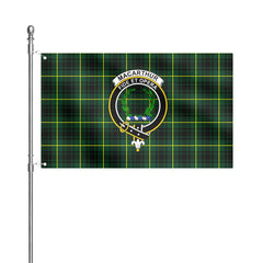 MacArthur Modern Tartan Crest House Flag