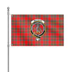 MacBean Tartan Crest House Flag