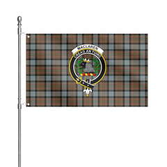 MacLaren Weathered Tartan Crest House Flag