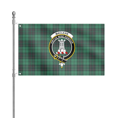 MacLean Hunting Ancient Tartan Crest House Flag
