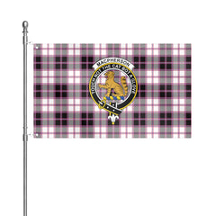 MacPherson Hunting Modern Tartan Crest House Flag