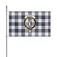 MacRae Dress Modern Tartan Crest House Flag