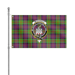 McDonald (Clan Ranald) Tartan Crest House Flag