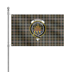 McKenzie Weathered Tartan Crest House Flag