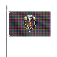 McLennan Modern Tartan Crest House Flag