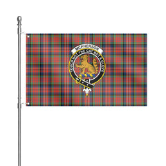 McPherson Ancient Tartan Crest House Flag