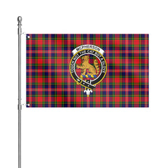 McPherson Modern Tartan Crest House Flag
