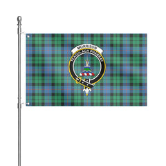 Morrison Ancient Tartan Crest House Flag