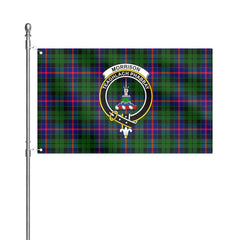 Morrison Modern Tartan Crest House Flag