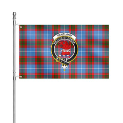 Pentland Tartan Crest House Flag