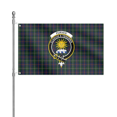 Purves Tartan Crest House Flag