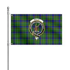 Rollo Modern Tartan Crest House Flag