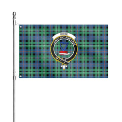 Rose Hunting Ancient Tartan Crest House Flag