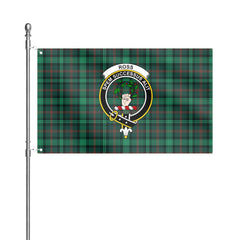 Ross Hunting Modern Tartan Crest House Flag