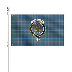 Sandilands Tartan Crest House Flag