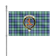 Sutherland Old Ancient Tartan Crest House Flag