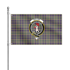 Taylor Weathered Tartan Crest House Flag