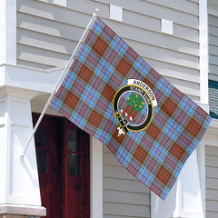 Anderson Modern Tartan Crest House Flag
