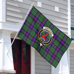 Armstrong Modern Tartan Crest House Flag