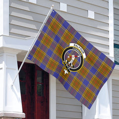 Balfour Modern Tartan Crest House Flag