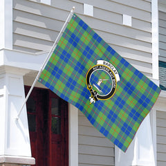 Barclay Hunting Ancient Tartan Crest House Flag