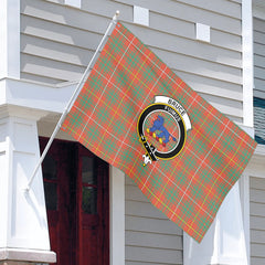 Bruce Ancient Tartan Crest House Flag