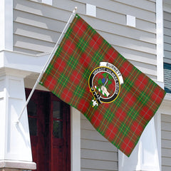 Burnett Tartan Crest House Flag