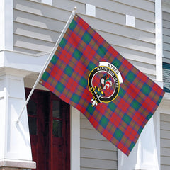 Byres Tartan Crest House Flag