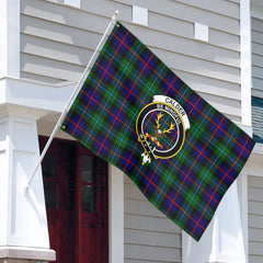 Calder Tartan Crest House Flag