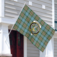 Caldwell Tartan Crest House Flag